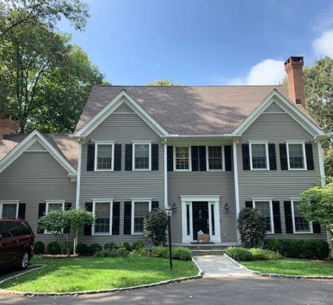 two story house with grey siding norwalk ct